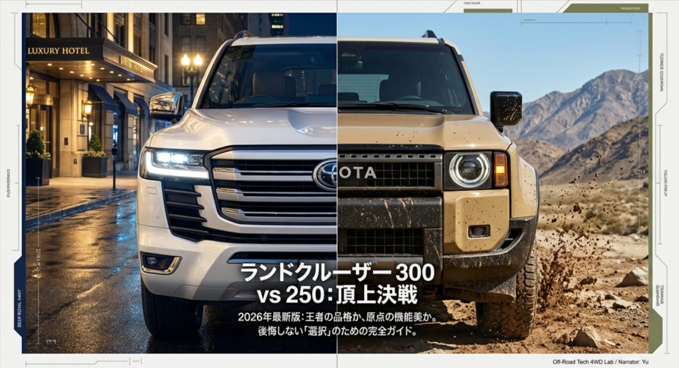 ランクル300と250はどっちがいい？スペックや納期、最新の動向の記事のアイキャッチ画像