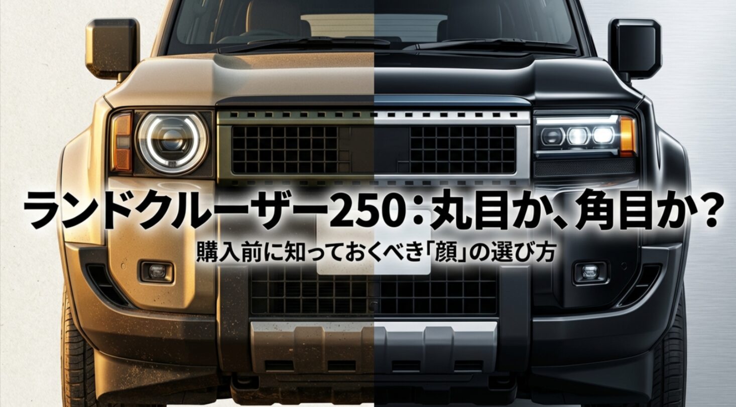 ランクル250は丸目と角目どっちが人気？違いと後悔しない選び方の記事のアイキャッチ画像