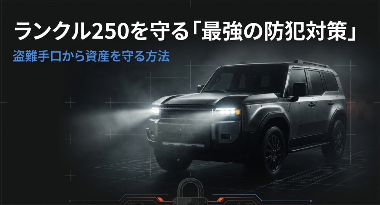 ランドクルーザー250を盗難から守る最強の防衛策と資産を守る方法のタイトルスライド