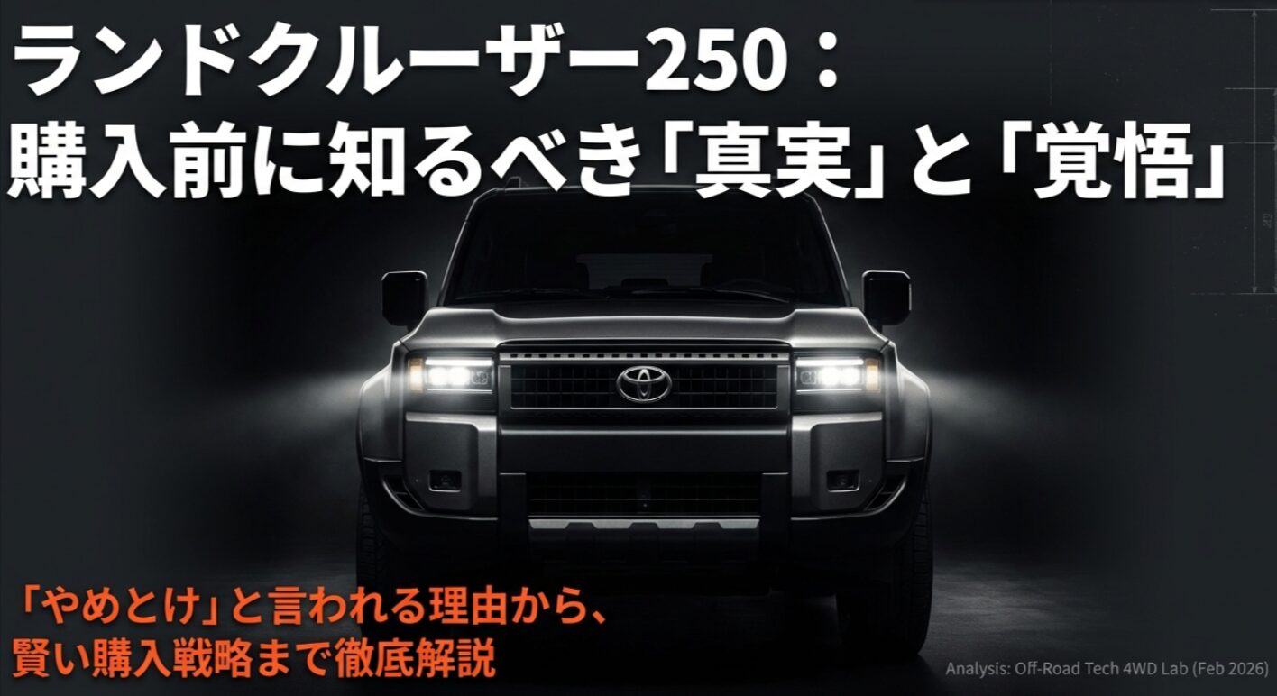 ランドクルーザー250はやめとけ？後悔しないための購入前チェックリストの表紙