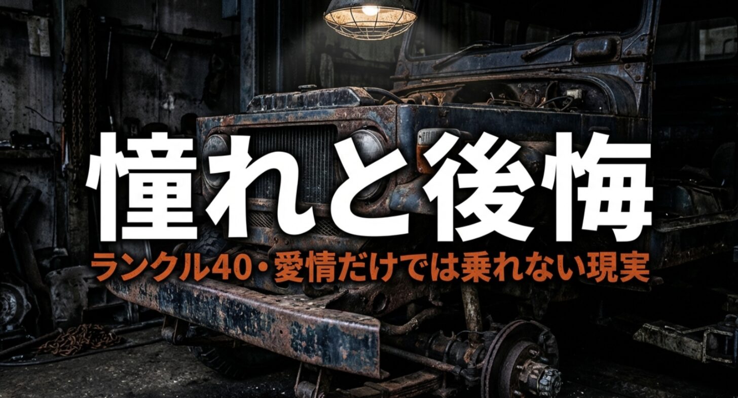 ランドクルーザー40（ランクル40）の憧れと後悔、愛情だけでは乗れない現実を示すスライド