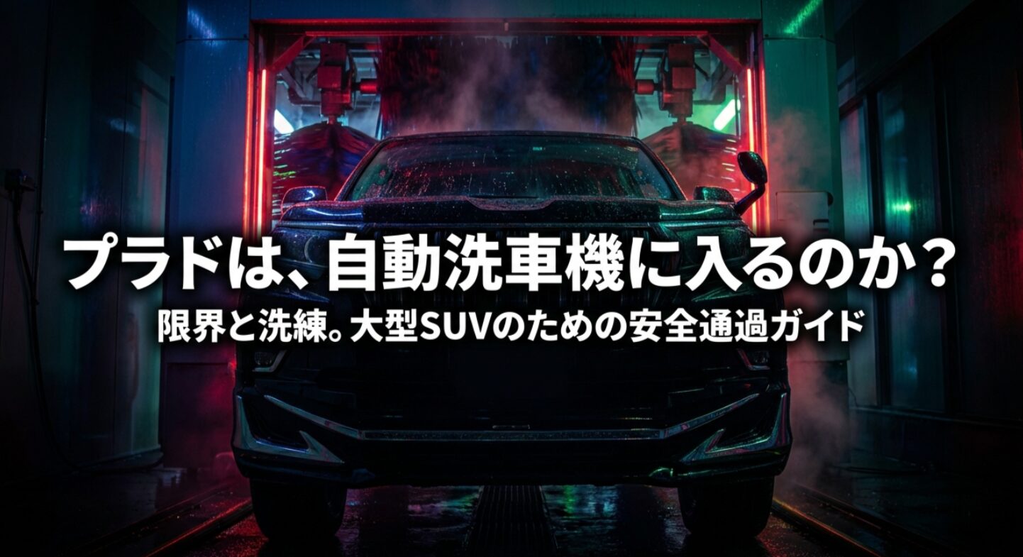 ランドクルーザープラドが自動洗車機に入るかどうかの限界と安全ガイドのタイトルスライド