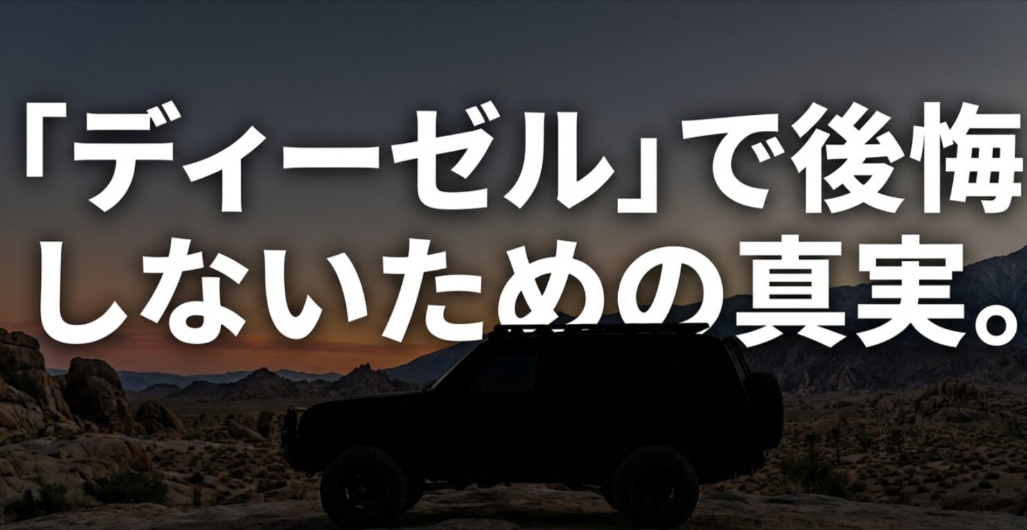 プラドのディーゼル車選びで後悔しないための真実を解説するタイトルスライド