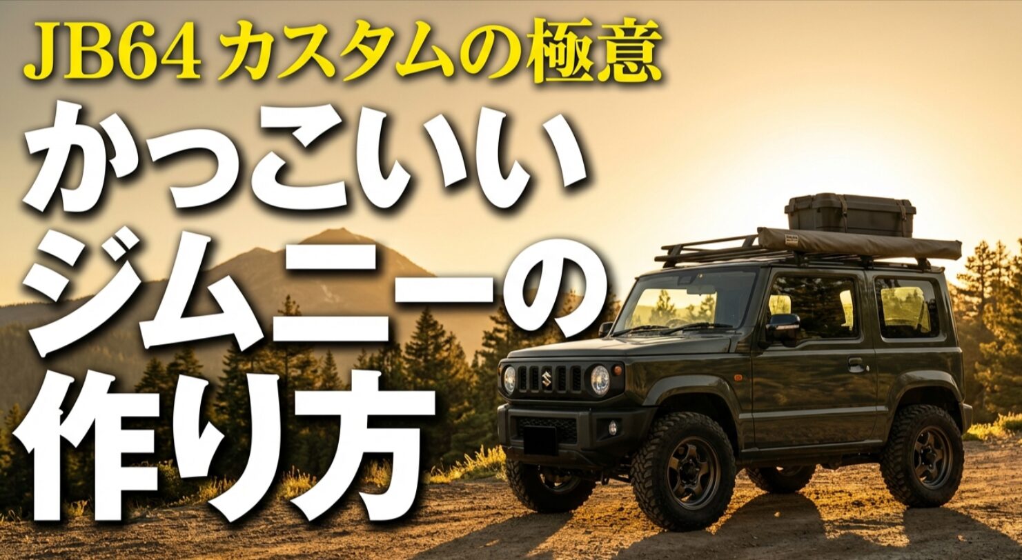 かっこいいジムニーJB64の作り方を解説するカスタムの極意スライド