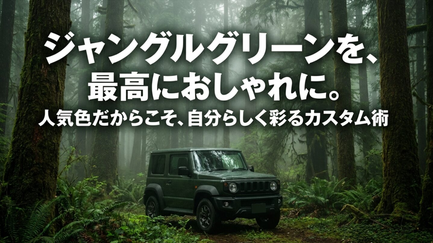 ジャングルグリーンを最高におしゃれに彩る自分らしいカスタム術の紹介