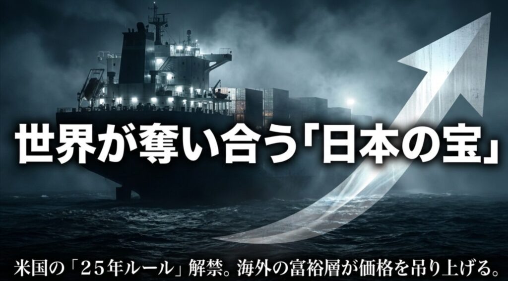 米国の25年ルール解禁により海外の富裕層が価格を吊り上げている「日本の宝」としてのランドクルーザー100