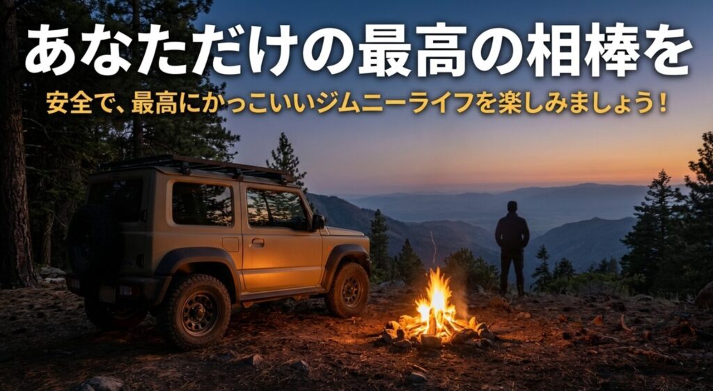 安全で最高にかっこいい自分だけのジムニーライフを楽しむためのエンディングメッセージ