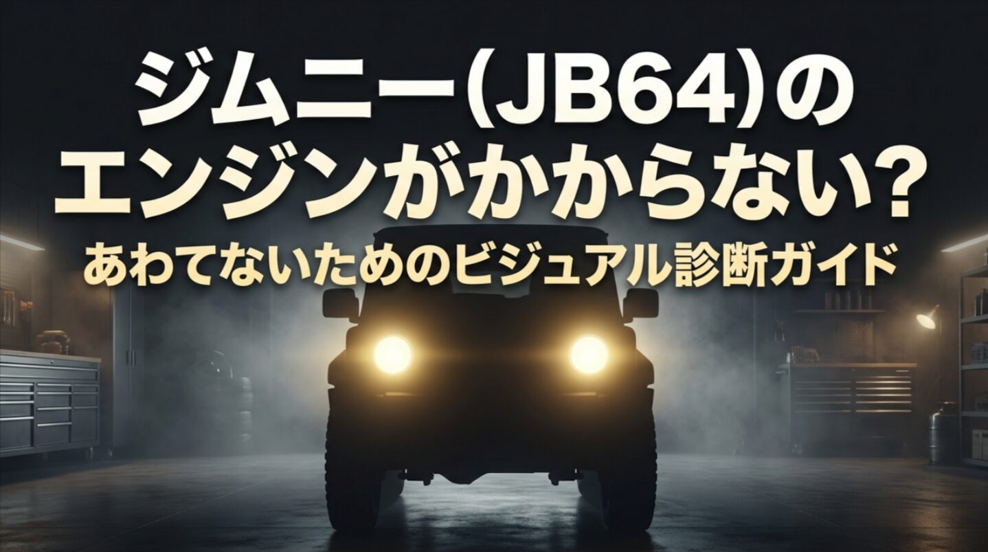 ジムニーJB64のエンジンがかからないときの原因を解説するビジュアル診断ガイドの表紙画像