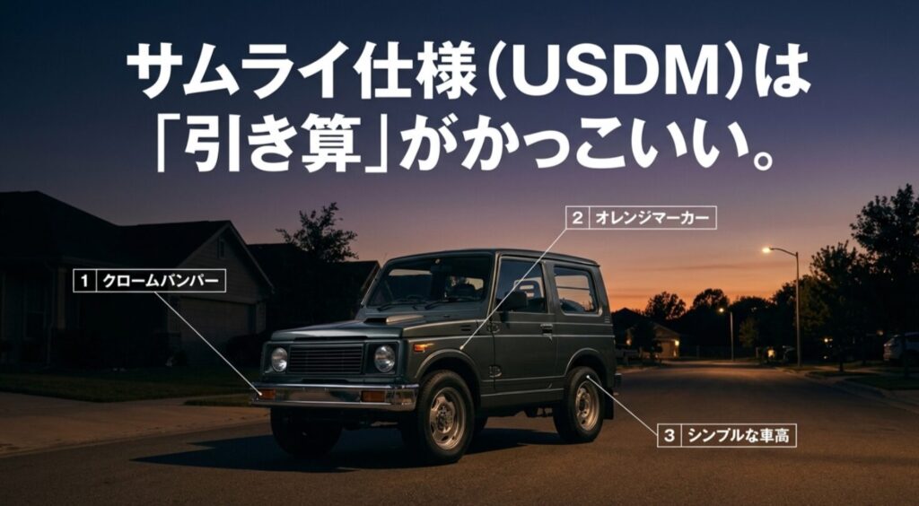 左ハンドルの特別感や横転の噂よりも今の車両状態の確認が重要だと示したスライド