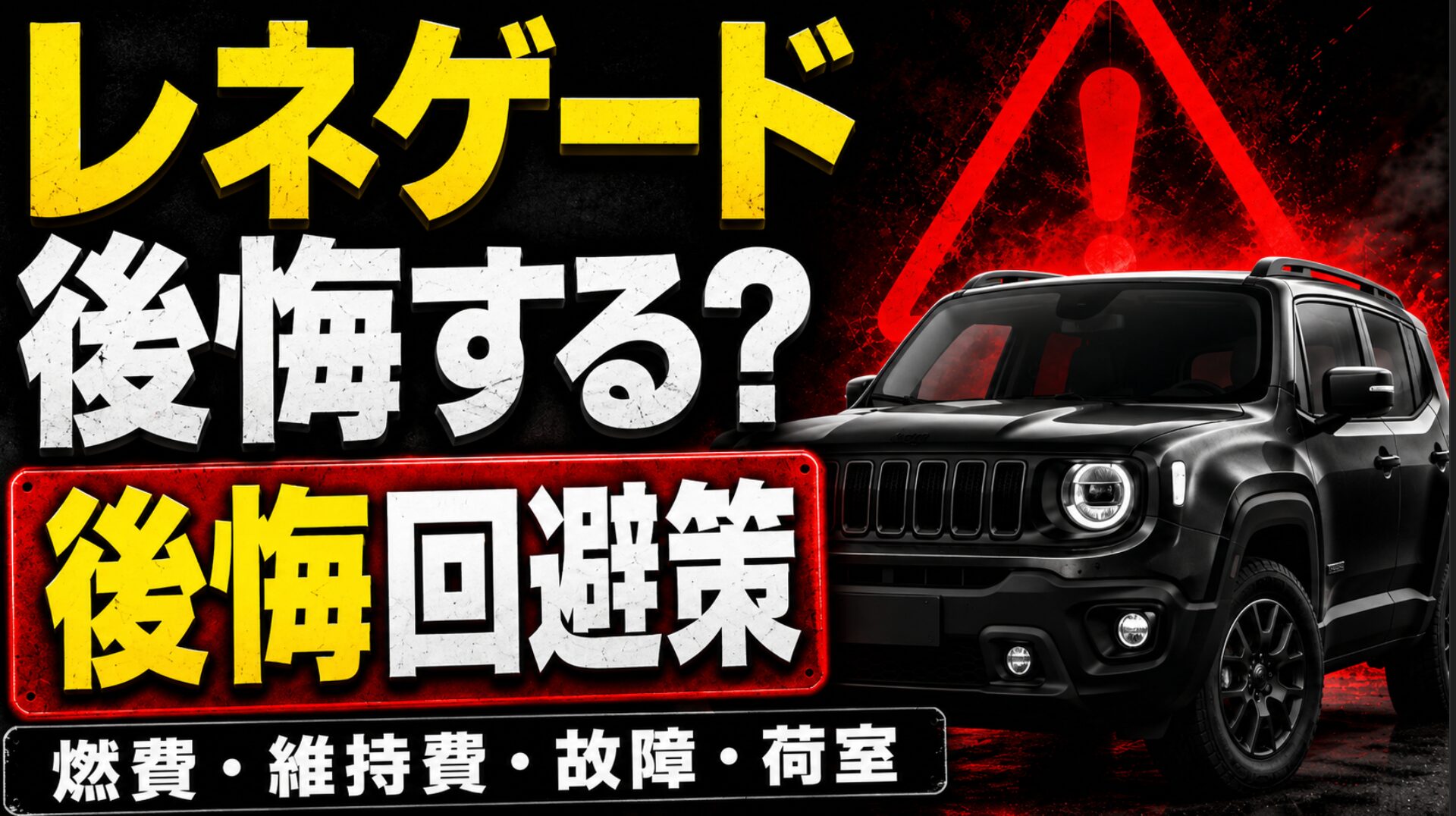 ジープレネゲードで後悔しないために理想と現実のズレを知る導入スライド