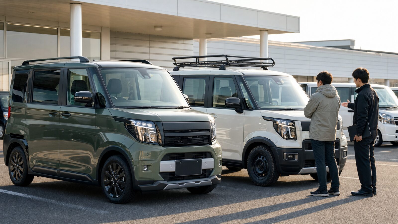 デリカD5の特別仕様車をベースグレードで比較するイメージ