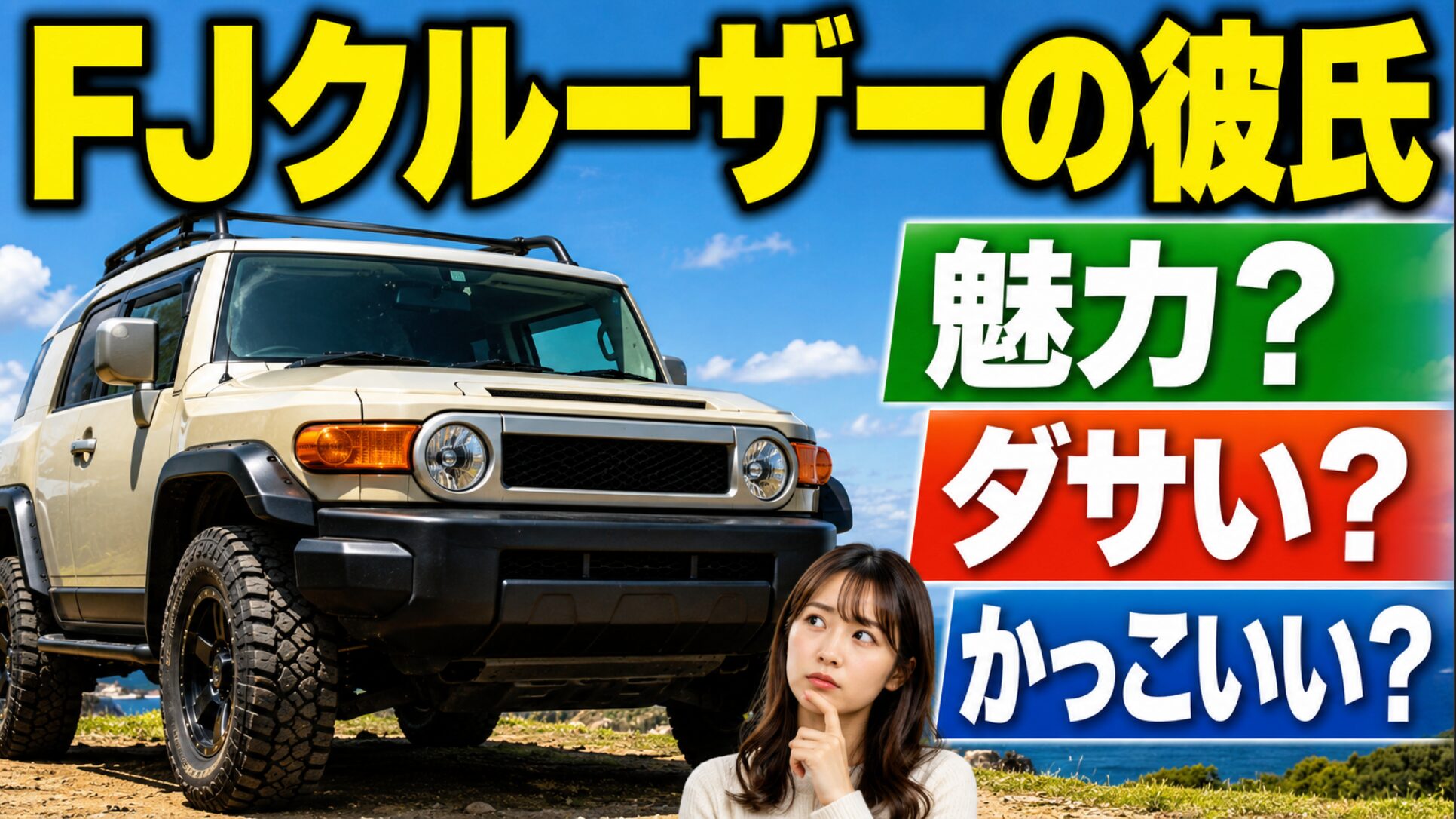 FJクルーザーオーナーの彼氏のイメージについて問うアイキャッチ画像
