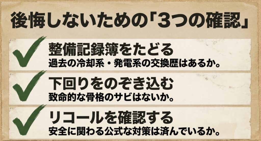 購入費用だけでなく燃料費、自動車税、予防整備費まで考える必要があることを示すスライド