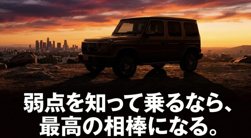 ジープコンパスは弱点を理解して乗れば頼れる相棒になることを伝えるまとめスライド