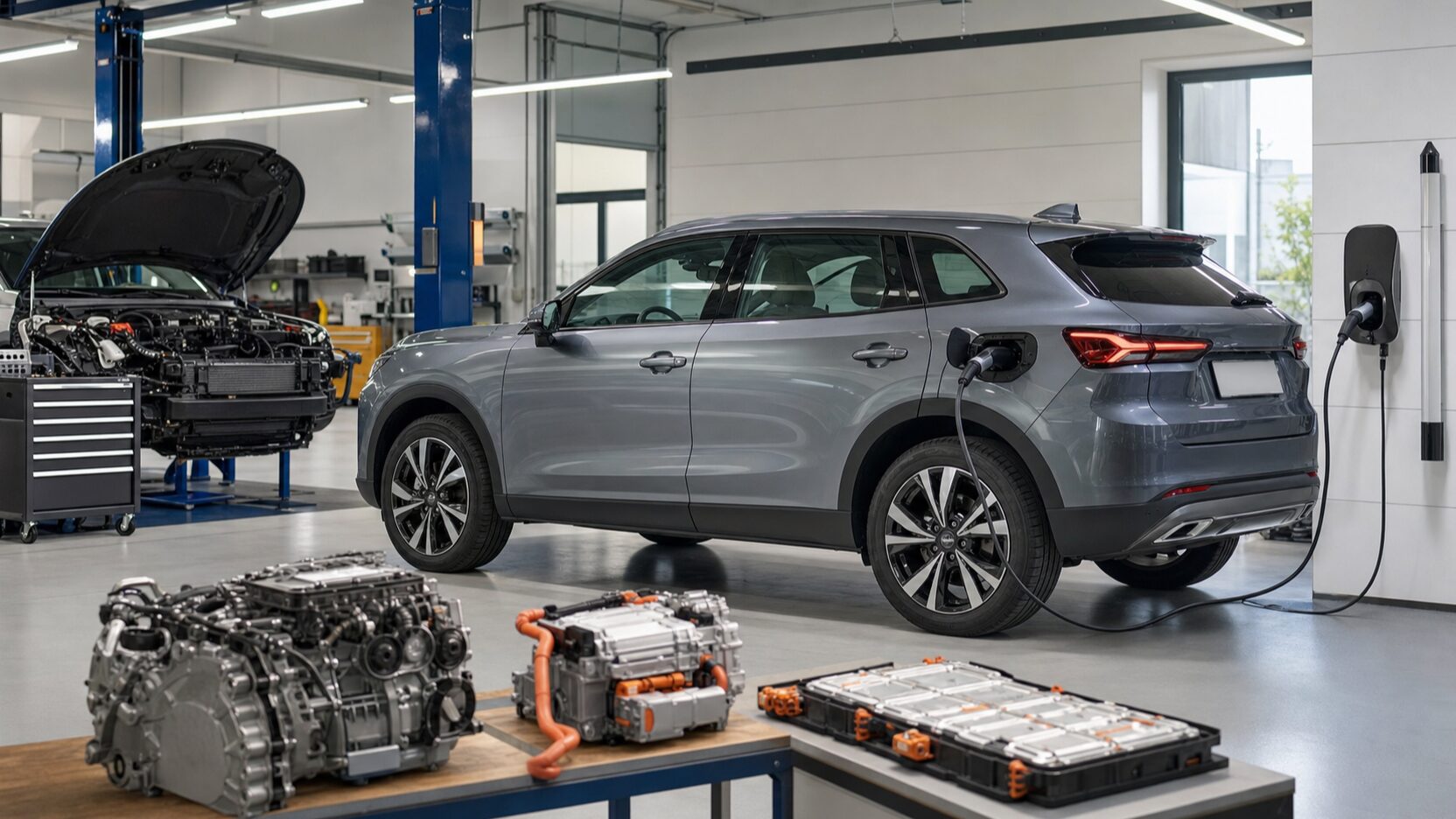 RAV4のガソリン車とハイブリッド車とPHEVの違いを表すイメージ
