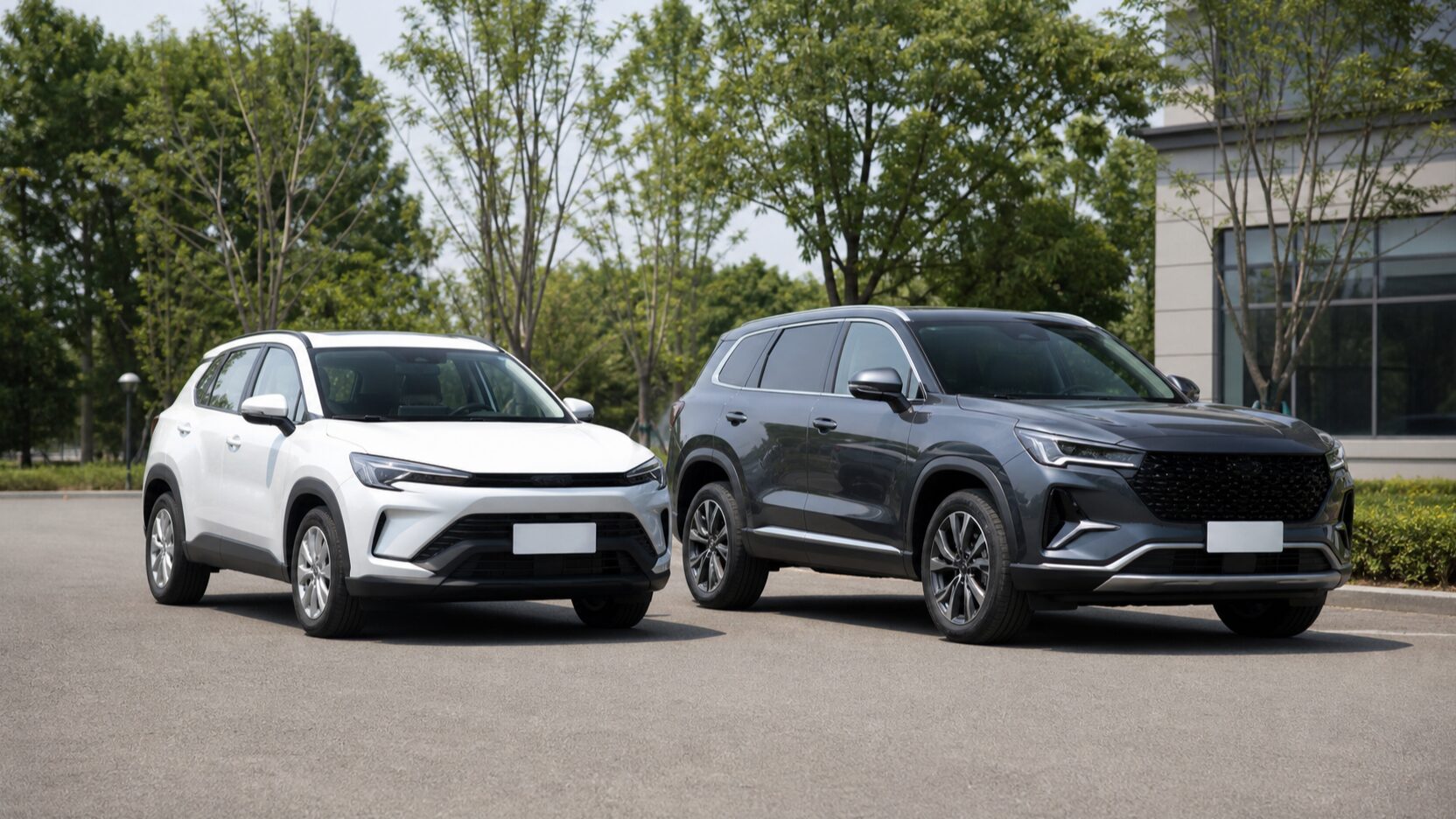 RAV4とコンパクトSUVのサイズ比較イメージ