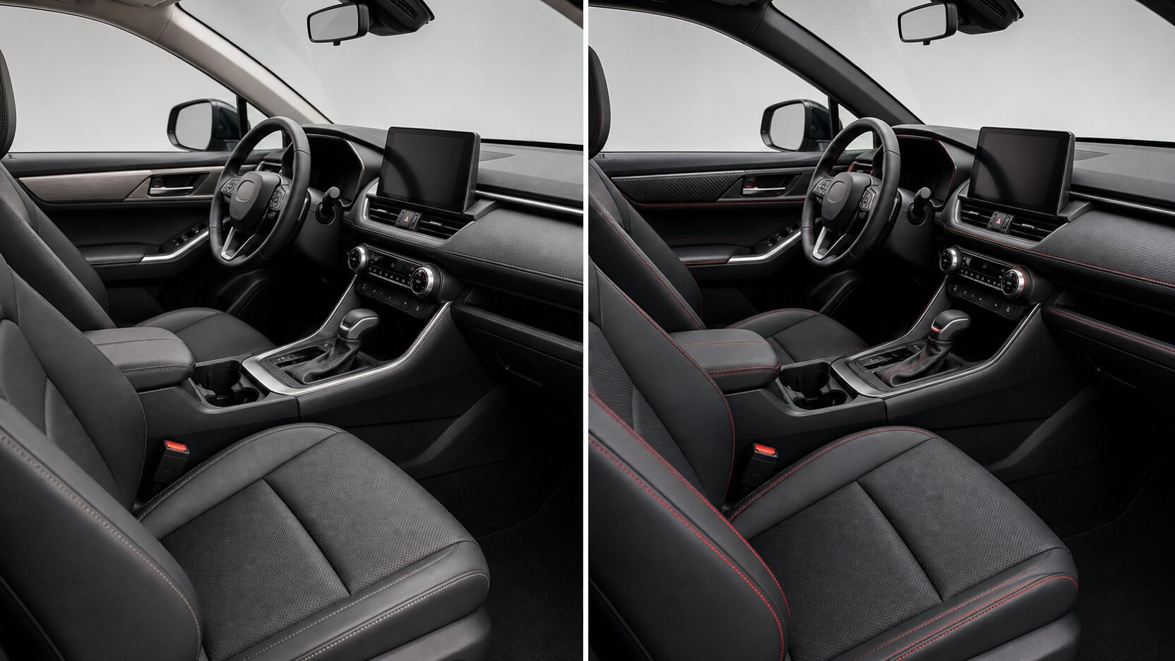 RAV4のZやGR SPORTの内装質感を比較するイメージ