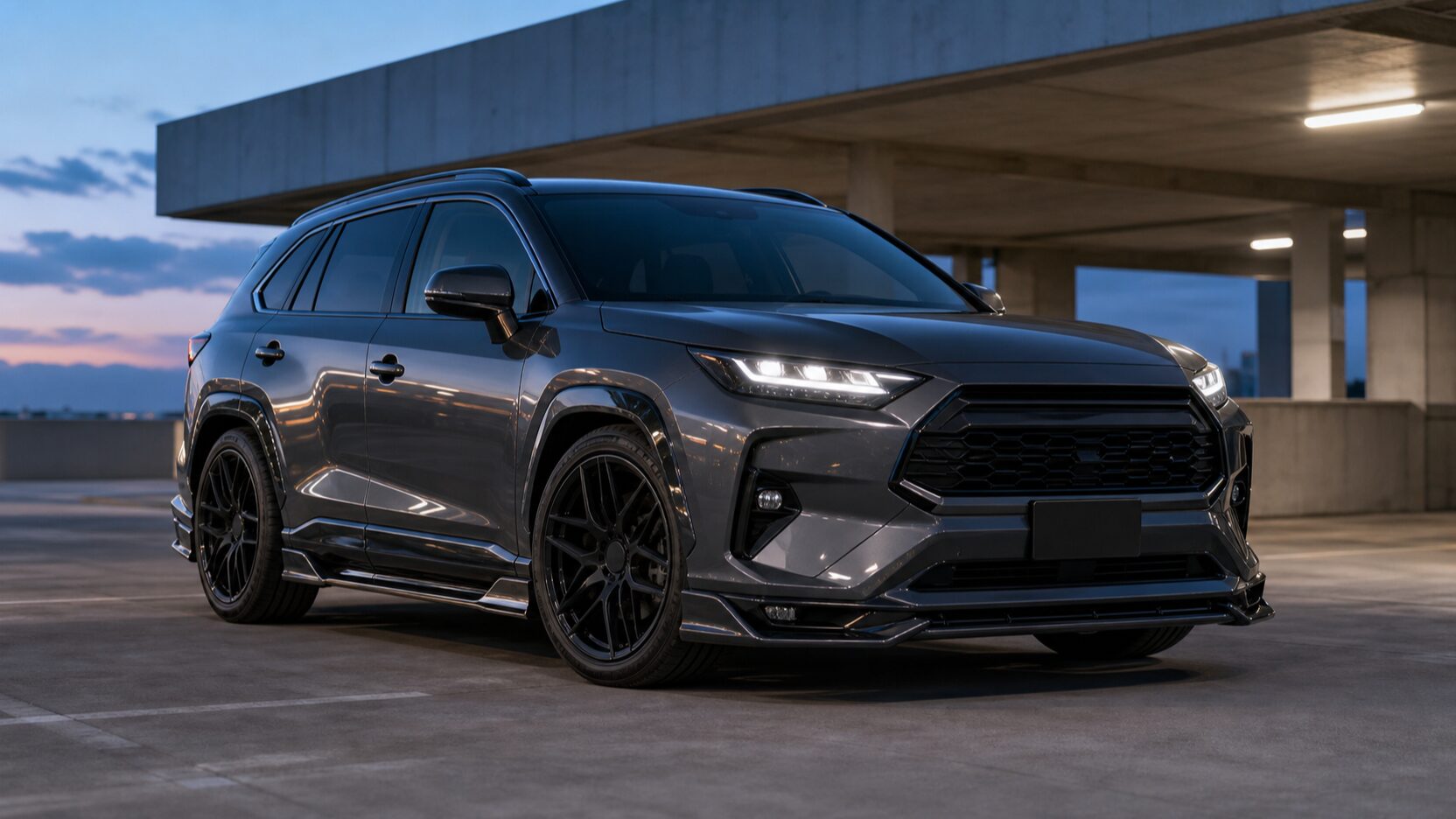 低重心でスポーティなTRD Street Monster風の汎用SUVイメージ
